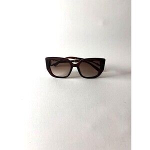 Vintage Chanel Rhinestone CC Brown Cat Eye Y2K Sunglasses